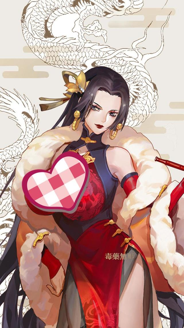 海贼王国风版海贼王路飞像上海滩霸主女帝娜美旗袍装娇艳欲滴