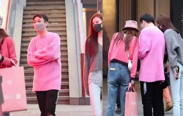 王思聪|王思聪带四位美女炸街，身穿近万元女款粉毛衣，身旁美女颜值高