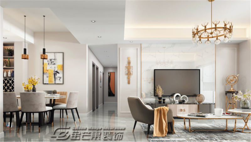 |140m2现代轻奢风格：奢而不腻，这样的现代轻奢太美了