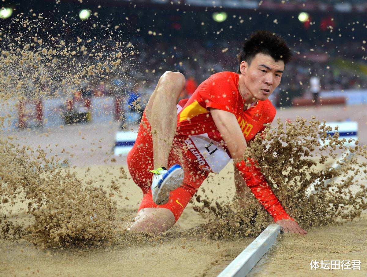 「跳远」他是中国田径跳远手套哥，和苏炳添同年出生，8米47破十七年纪录