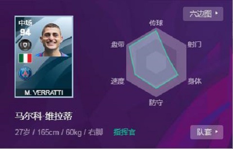 「维拉蒂」实况足球:乙级联赛出身的天才中场,165的身高,却有小贝风采