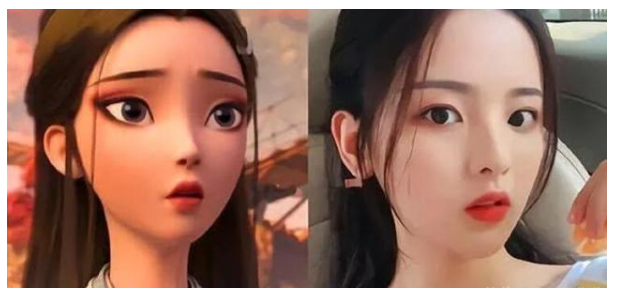 杨超越|当动漫角色“闯进”三次元，艾莎女王颜值好高，杨超越撞脸国漫
