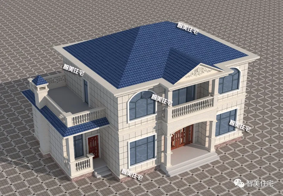 「」14.7×9.3米农村别墅，带大堂屋和土灶房，生活要有烟火气