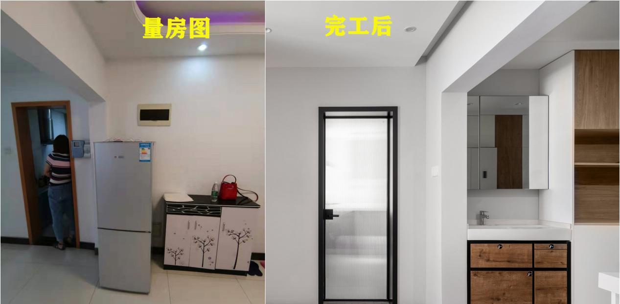 |洗漱台外移至玄关,入户就能洗漱卫生方便,人性化设计我早该想到