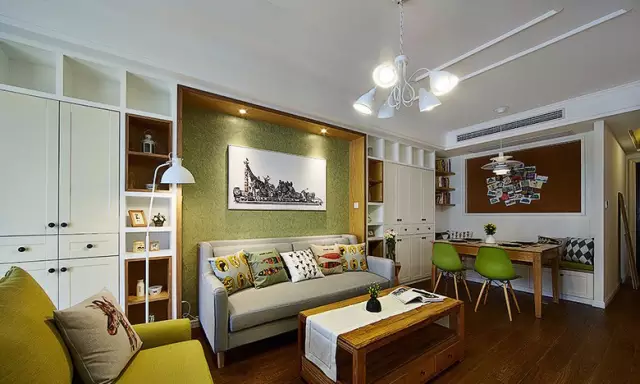 ▲果然小户型餐厅，还是做卡座设计好，真的很省空间