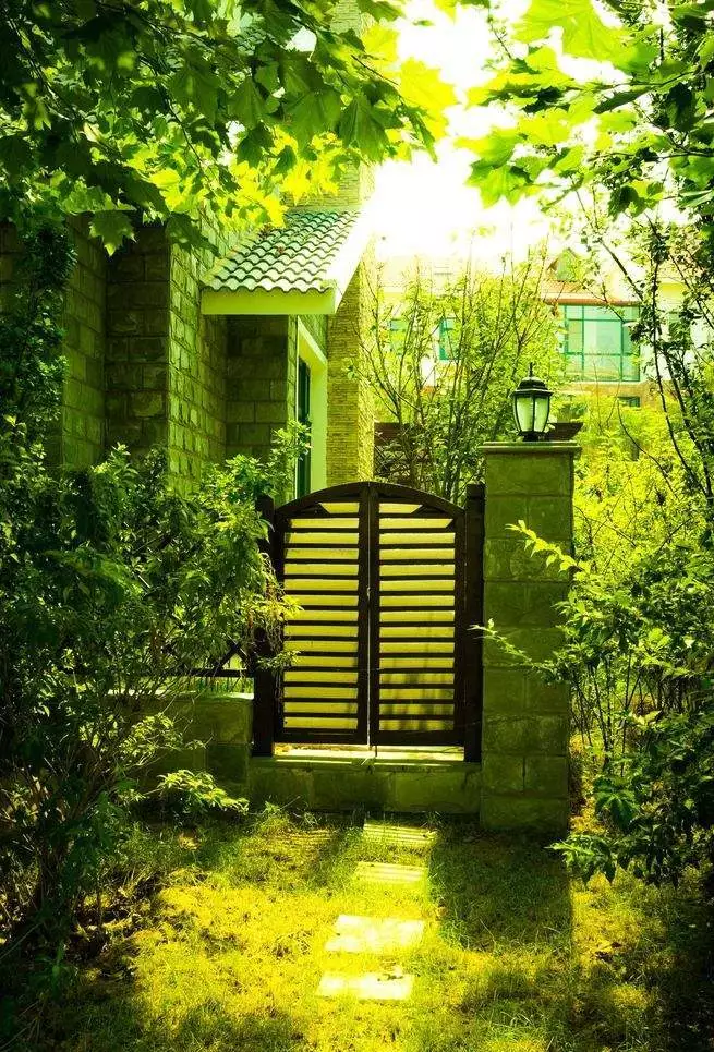 一处院门，美了整个院子。 ?