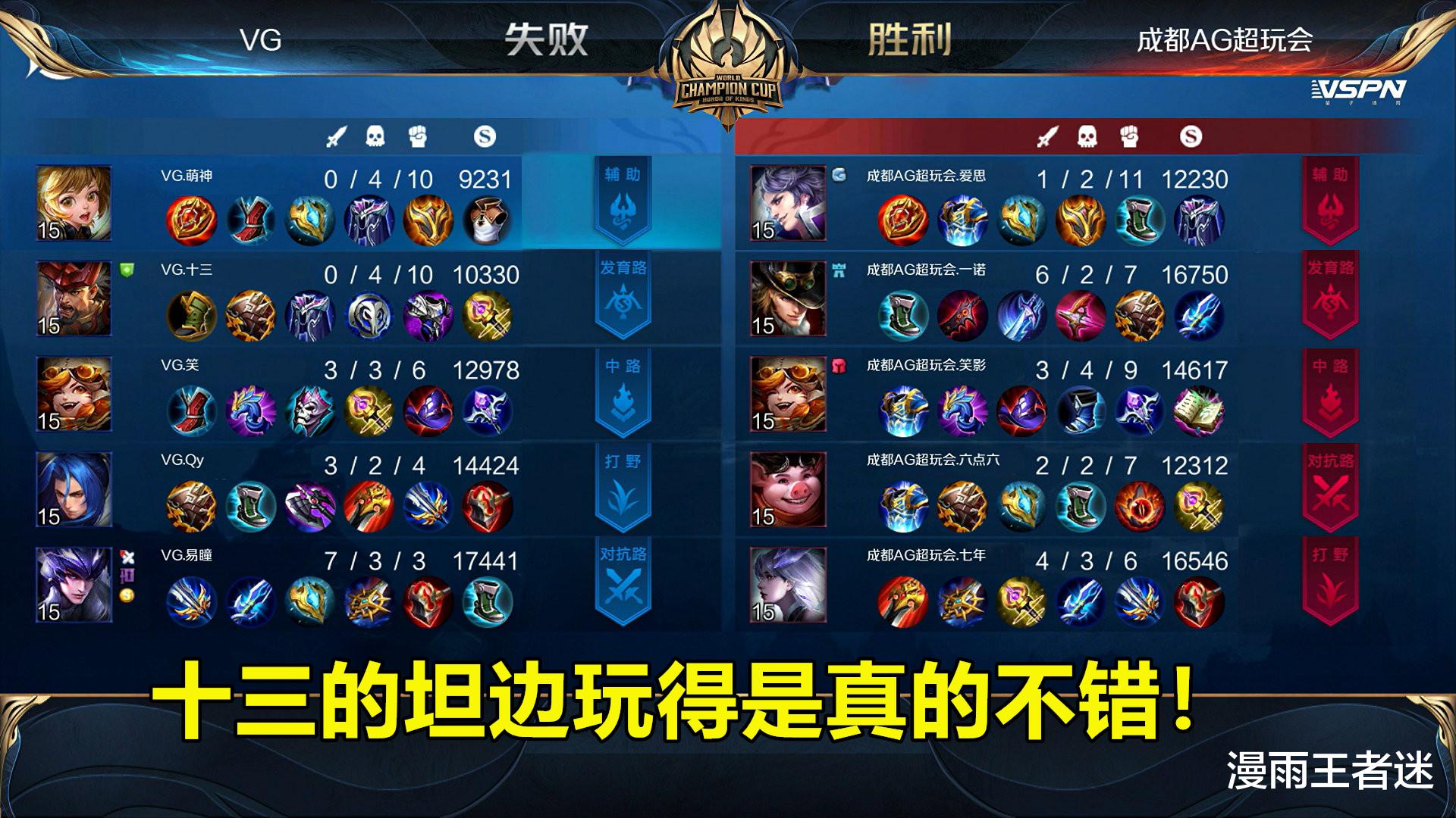 ag战队|VG3-4AG，巅峰对决1027为何不给13射手？他只是更愿相信B哥坦边！