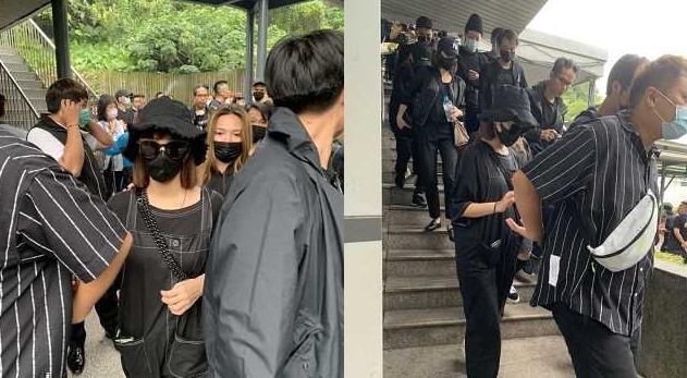 杨丞琳|杨丞琳许玮宁哭红双眼送小鬼火化，女友情绪崩溃失声痛哭场面哀戚
