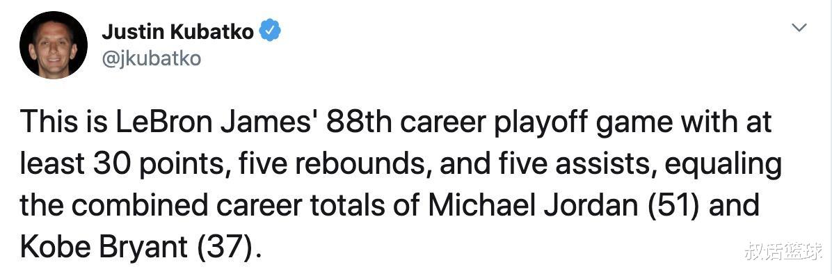 湖人队|詹皇一战刷爆5纪录，一数据乔科总和，湖人夺冠概率翻倍！