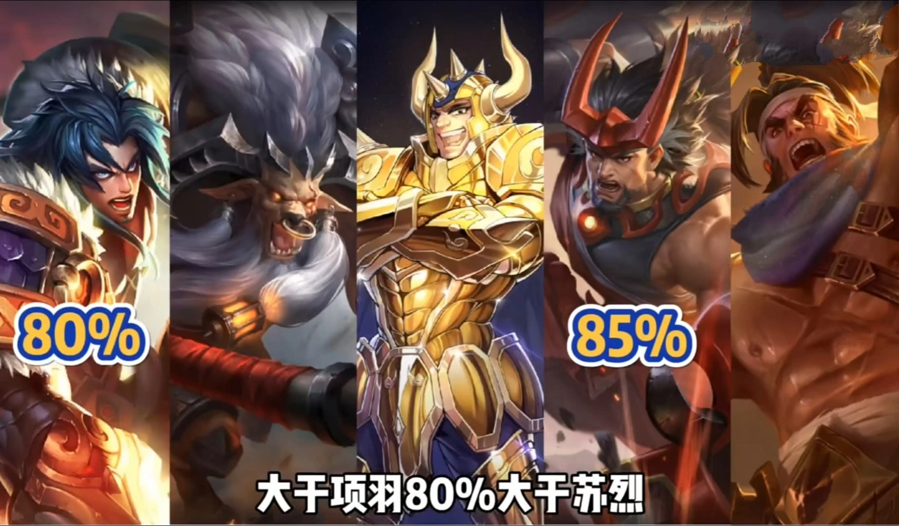 『圣斗士星矢』第四款黄金圣斗士抢先看！李信匹配度50，奕星80，而他匹配度85