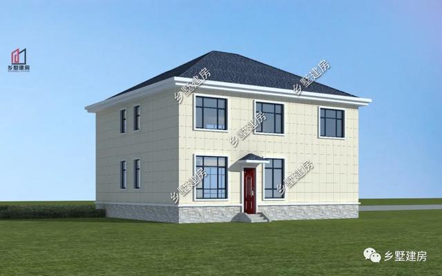 |13x14米浪漫简欧风别墅，攒几年钱就能建的农村好房子！