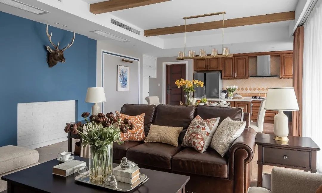 『』153㎡现代美式风格装修，优雅与舒适的典范之家！