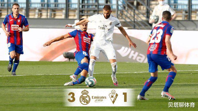 「皇家马德里」差巴萨2分!热议皇马3-1埃瓦尔:贝尔一上场,就直接人没影了