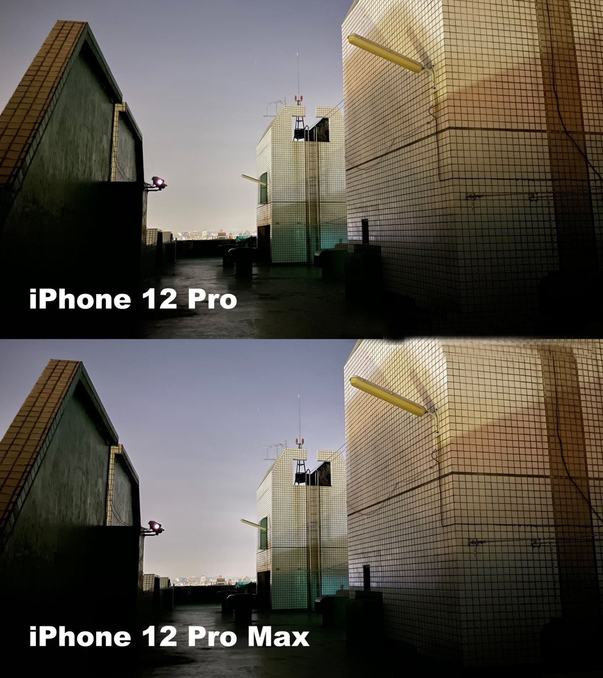 iphone12|iPhone12Pro与12ProMax夜拍对比：大光圈差距有多大？