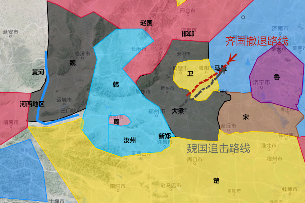 『齐国』图解马陵之战：魏武卒几乎全军覆没，魏国就此失去霸主地位