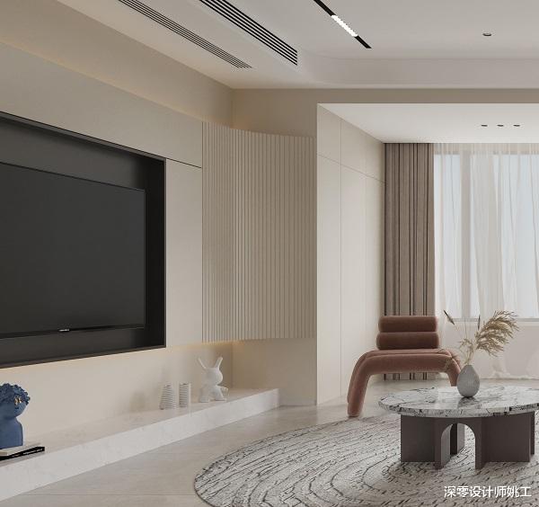 |墙走石膏线顶嵌轨道灯,这婚房设计的漂亮极了,我看了一遍又一遍