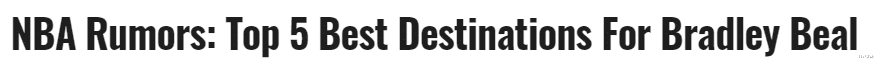 『比尔』开抢!比尔五大交易方案出炉,篮网3换1诚意满满,湖人4换1尽全力