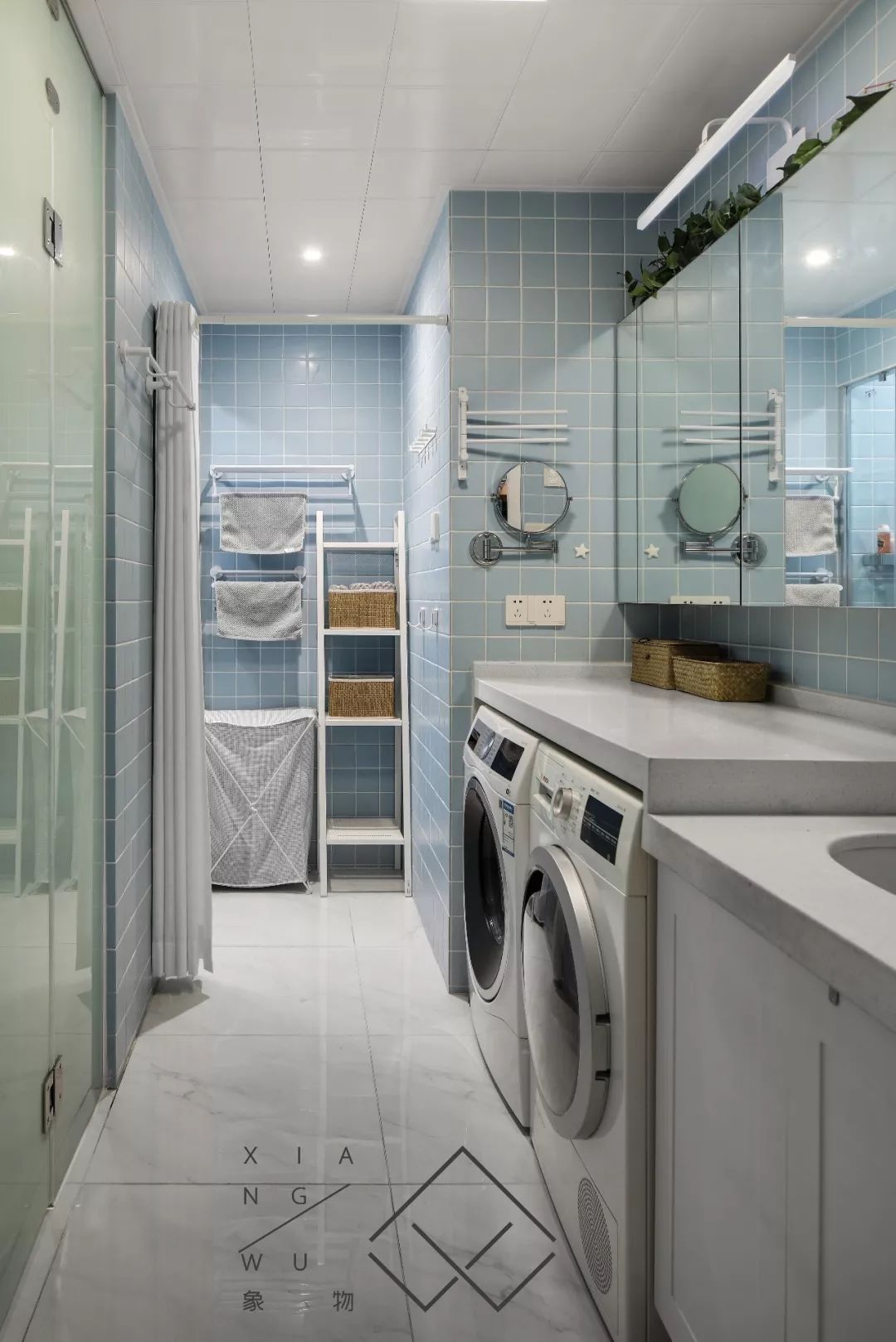 没阳台的衣服怎么晒？洗衣机+烘干机，方便又舒适！