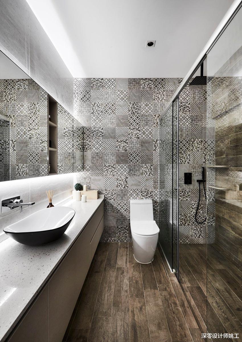 |卫生间不止能用小白砖，这4种特殊材质搬上墙面，各有各的美！