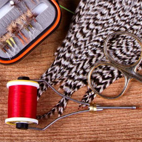 |飞钓飞蝇钓绑钩工具套装，钓鱼中高尔夫，Fly Tying Starter Kit