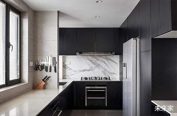 ▲大气又高级的小户型装修，开放式设计，北欧风混搭轻奢风堪称完美