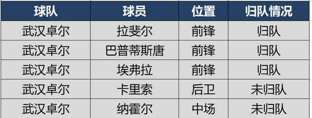 『中超』中超16强外援归队情况盘点，如果现在开踢，3支全华班1支降级大热