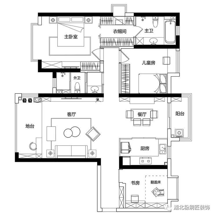 『』客厅和阳台到底要不要打通!看看这套三室雅居就知道了!