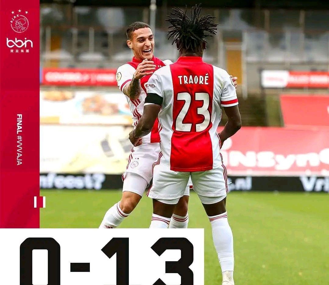 阿贾克斯|疯狂13-0!阿贾克斯大屠杀,比拜仁8-2还狠,19岁小将狂造8球!