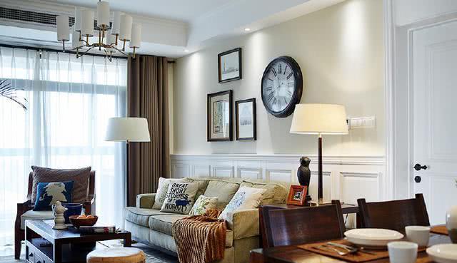 「」87㎡也装简美风，完工稳重又休闲，白领情侣的最爱！