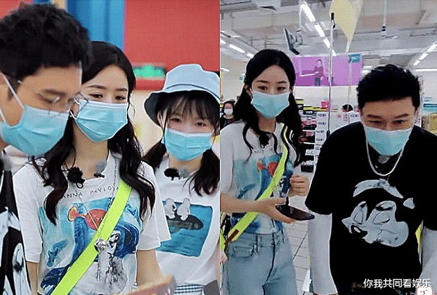 赵丽颖|黄晓明带赵丽颖逛超市时偶遇熟人，看清对方的正脸，我没眼花吧？