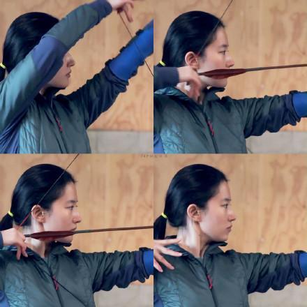 『刘亦菲』刘亦菲素颜试镜《花木兰》，眼睛又黑又大，旁边杨采钰黑得像群演