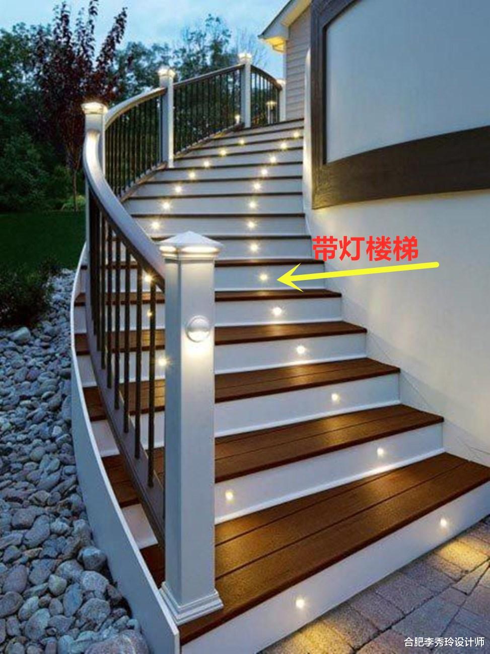 |农村盖自建房，可以二楼装露台+室外楼梯，带灯设计享受四季温馨