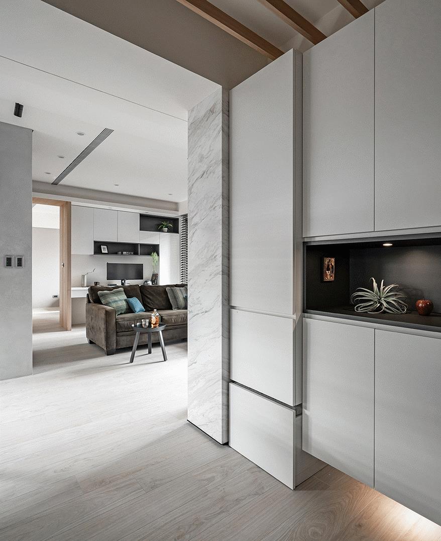 设计师|这是我见过最有质感的小户型设计，80㎡，黑白简约高级风！