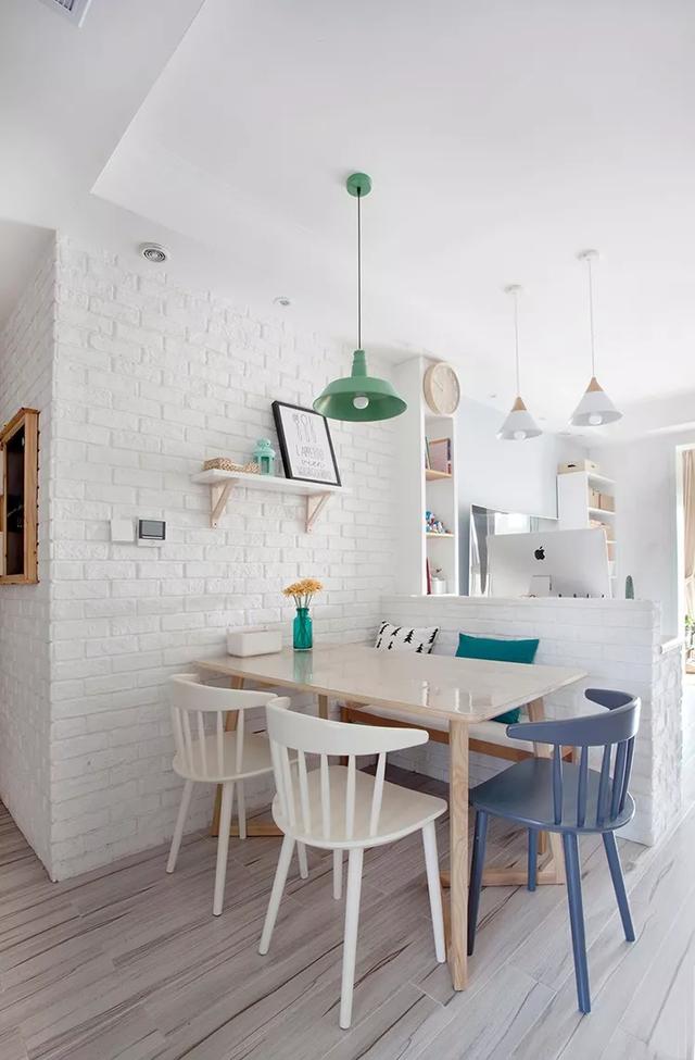 |118㎡北欧风三居室,吧台书房太实用,原来阳台可以这么漂亮