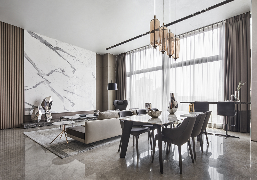 北欧|210平大平层简约风格软装设计