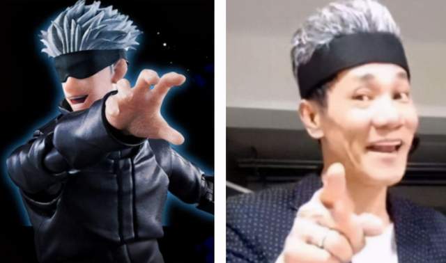 撞脸|战术回廊的五条悟撞脸王雷，网友吐槽：还说林北像卡卡西？