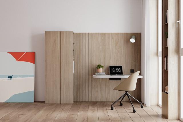 |当现代极简，遇见北欧风，115㎡的私宅设计，入户便有诗意之感