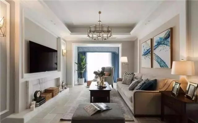 ##100㎡新房，客厅电视墙不放柜子这样设计美翻了，还是第一次见！