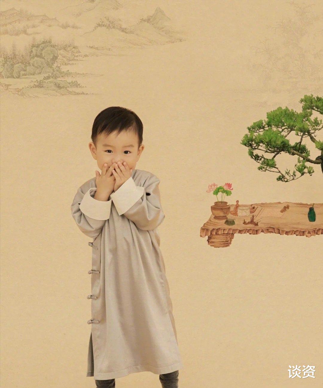 李晓川|佟大为关悦一家五口全家福,小儿子帅气出镜,却被说重男轻女?