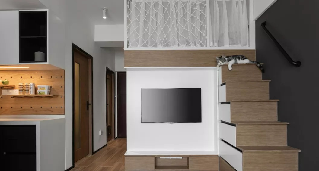 ▲39㎡的小户型，设计成一个“箱子”的多功能空间，价值翻了40万