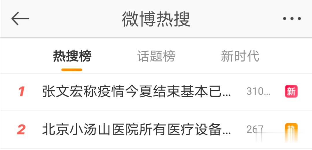 『张文宏』疫情何时结束？张文宏的判断冲上热搜第一！