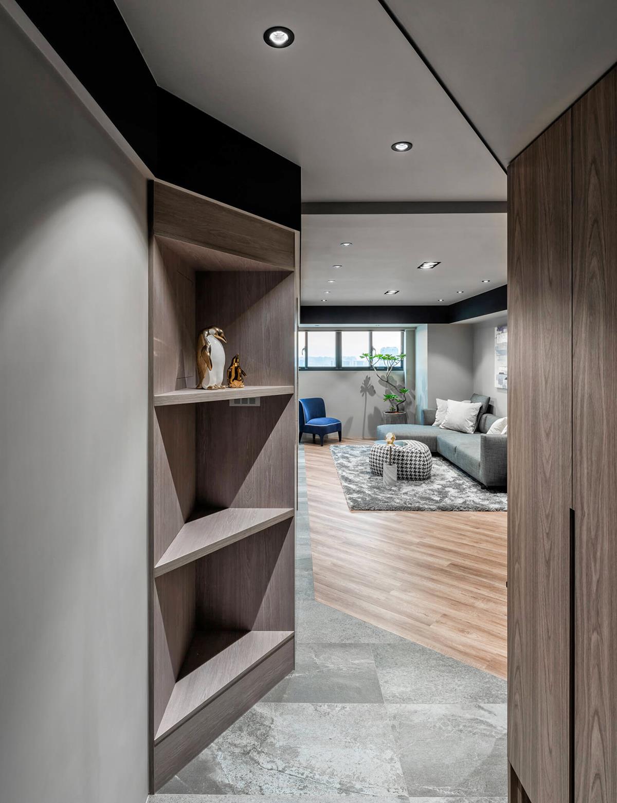 混搭|30年老宅翻新,99㎡,石与木的完美混搭,一家四口的幸福生活!