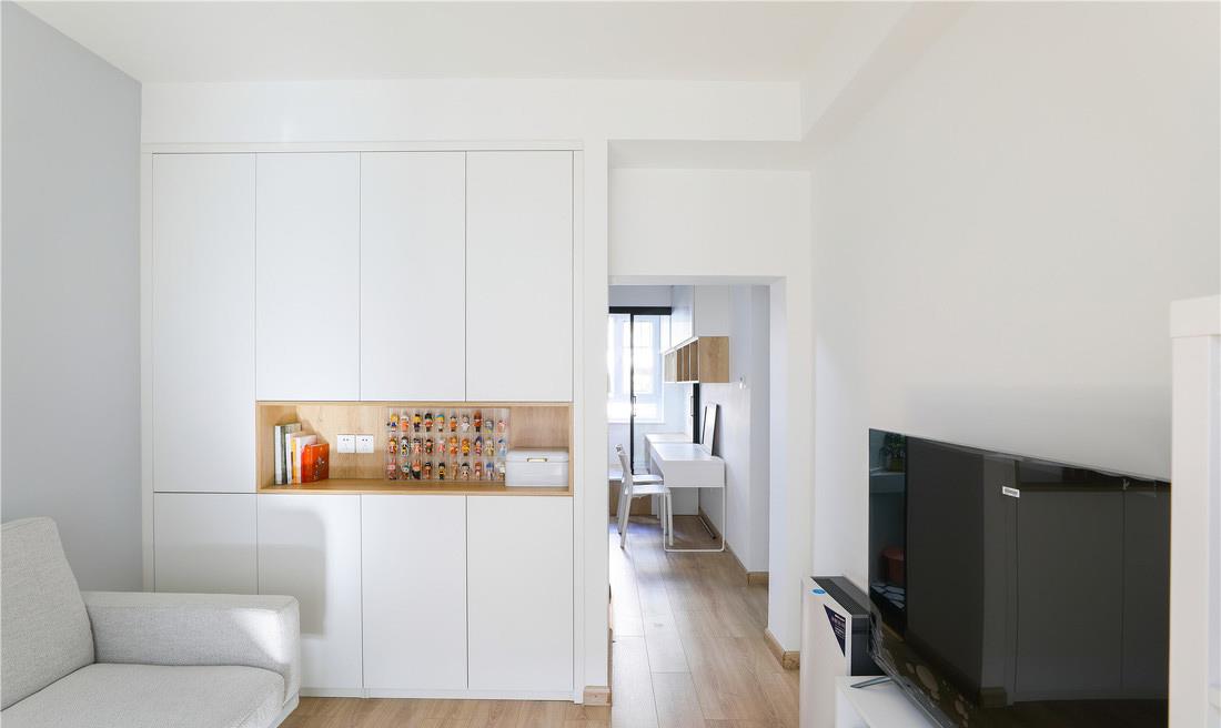 ##45㎡两居变四居,还能做到功能齐全又通透敞亮,这装修值得参考!