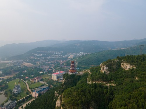 济南|航拍济南玉符河，山清水秀风景如画，市民戏水垂钓的好地方