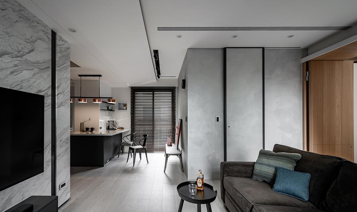 设计师|这是我见过最有质感的小户型设计，80㎡，黑白简约高级风！