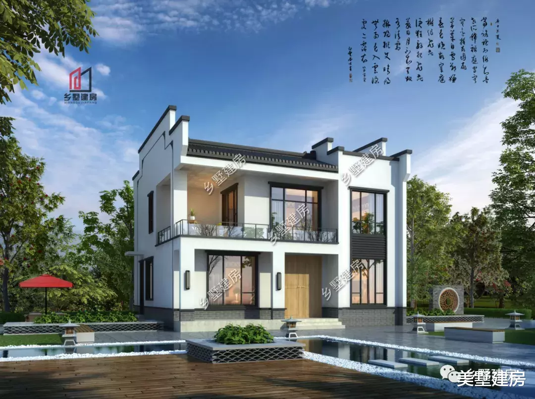 |古今兼糅,新中式别墅设计,建在老家气派有面子。