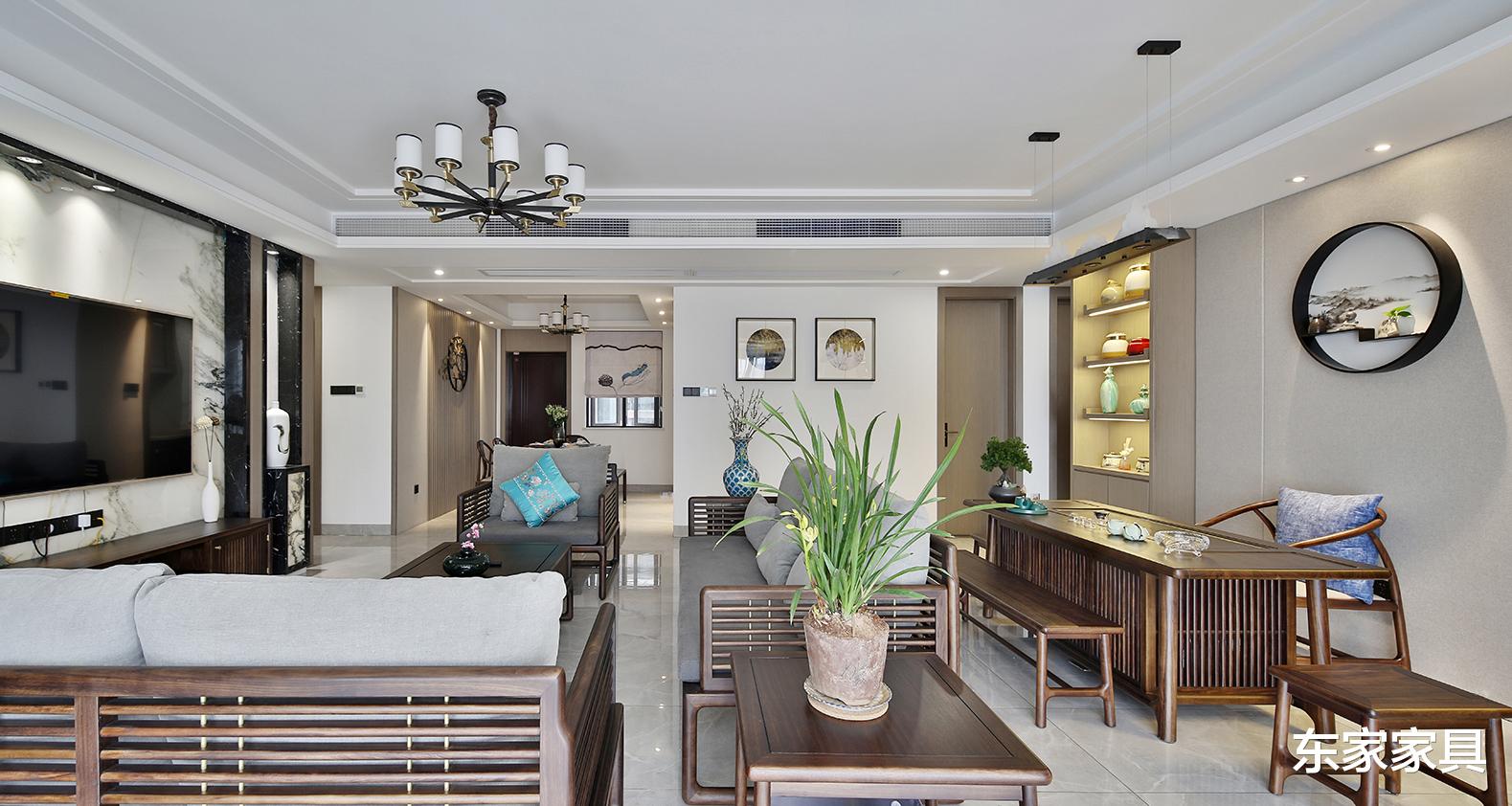 |新中式|为居室添一笔水墨画韵，雅致而不失时尚