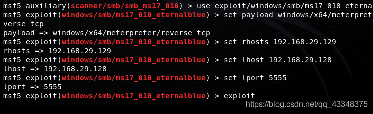 永恒之蓝|使用msf–永恒之蓝攻击模块windows2008 R2 虚机