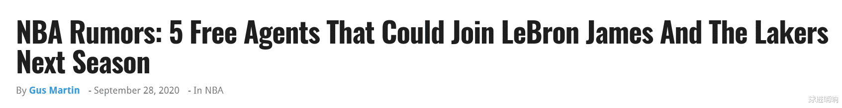 湖人队|湖人如何补强?美媒列5大目标,米神仅排第四,榜首堪称老詹绝配