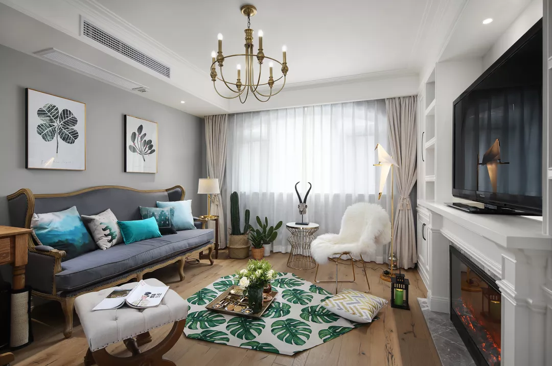 156平美式风大宅，不规则的户型，却有书房和影音室